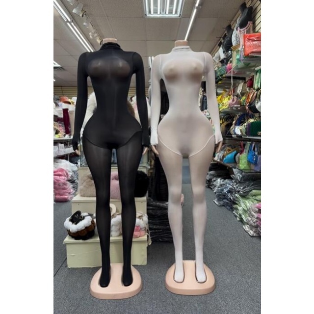 High Neck Sheer Mesh Tight Lingerie Jumpsuit