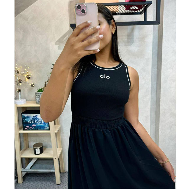 Fashion Sport Sleeveless Slit Maxi Dress