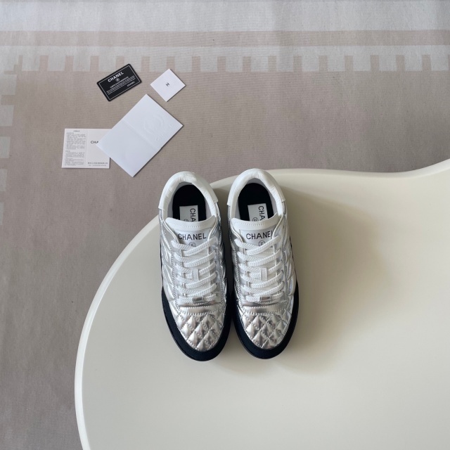 Leather Fashion Women Casual Sneakers