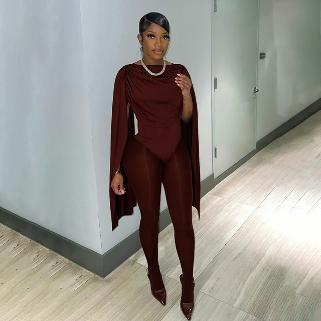 Ruched Design Sheer Mesh Tight Jumpsuit