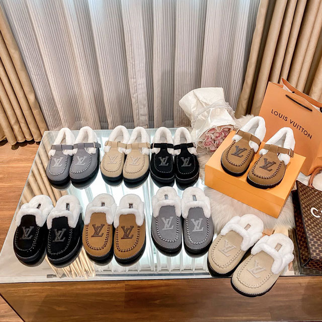Winter Fashion Couple Furry Birken Shoes