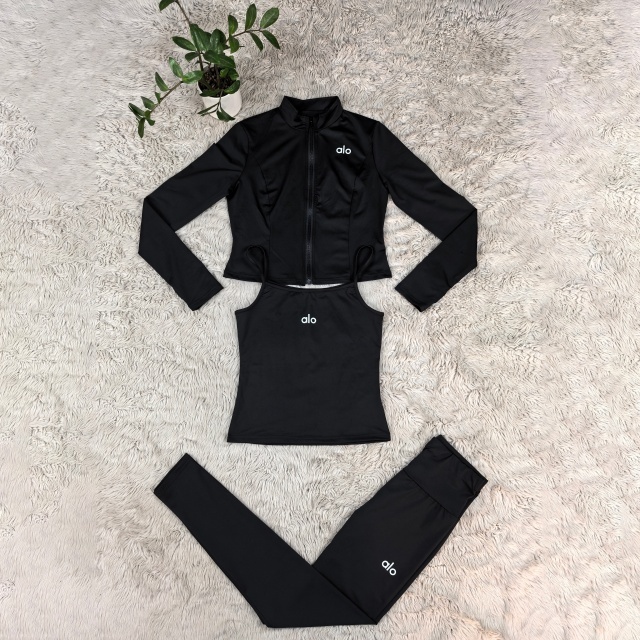 High Elastic 3 Piece Yoga Tracksuit Set