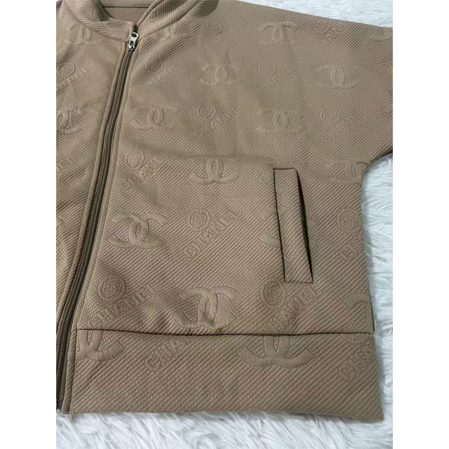 Fashion Embossing Winter Women Tracksuit Set