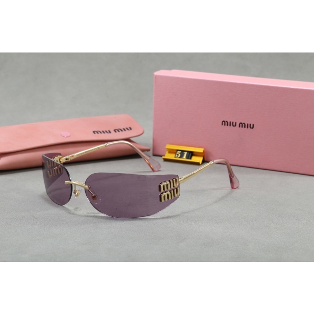 Oval Frameless Luxury Women Sunglasses