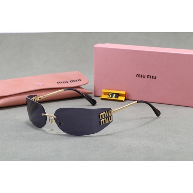 Oval Frameless Luxury Women Sunglasses
