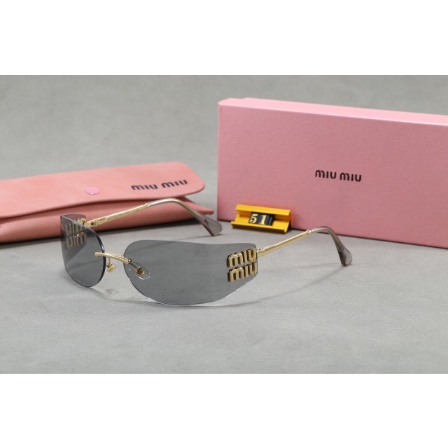 Oval Frameless Luxury Women Sunglasses