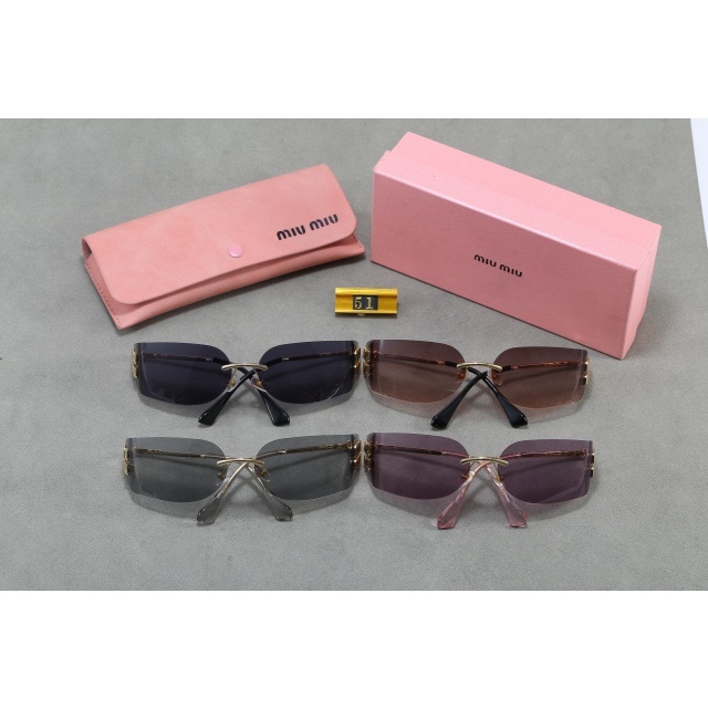 Oval Frameless Luxury Women Sunglasses