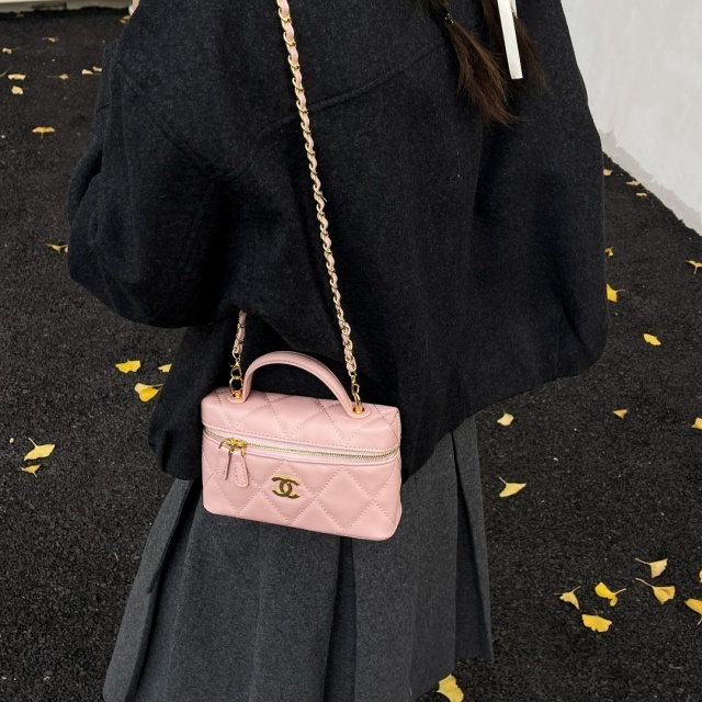 Metal Logo Leather Crossbody Mini Bags
