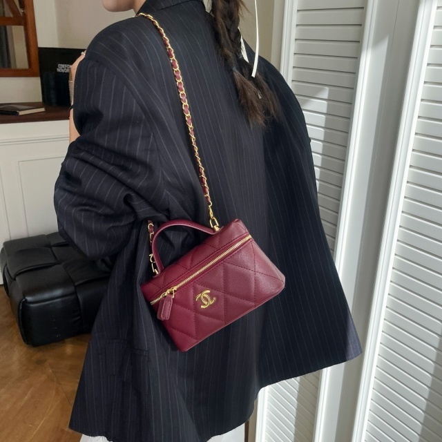 Metal Logo Leather Crossbody Mini Bags