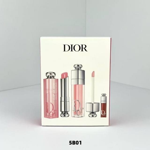 Lip Care 3-piece Set(Lipstick 001#, lip gloss 001#, lip balm 038#)