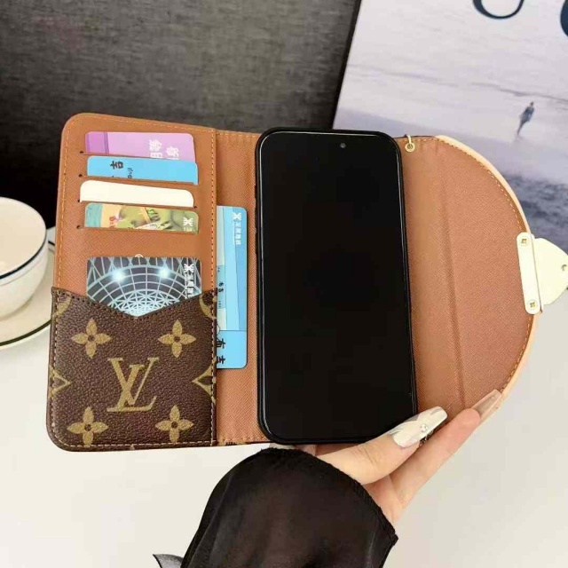Luxury Printed Phone Case Wallet with Cadholder