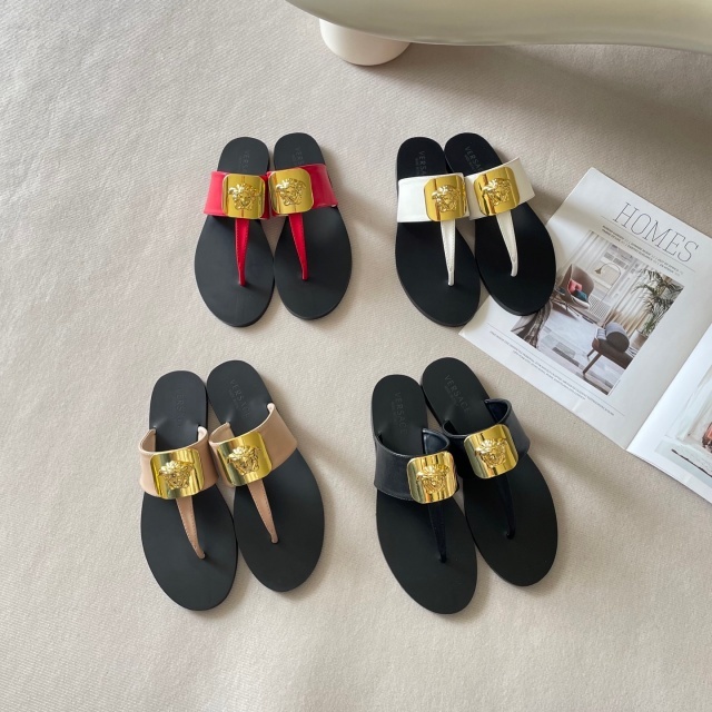 Fashion Women Leather Flip-Flops Shoes