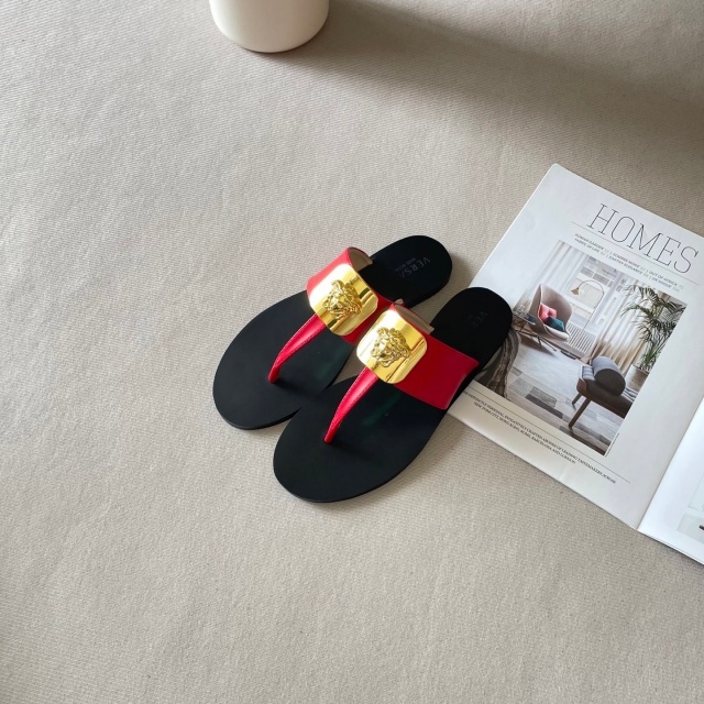 Fashion Women Leather Flip-Flops Shoes