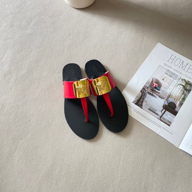 Fashion Women Leather Flip-Flops Shoes