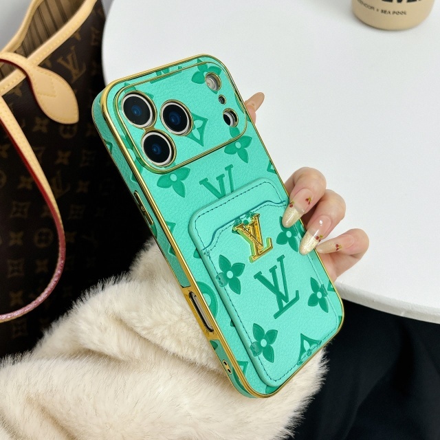 PU Leather Luxury Logo Iphone Case