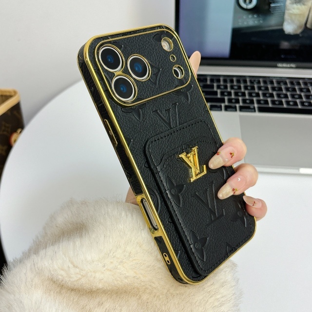 PU Leather Luxury Logo Iphone Case
