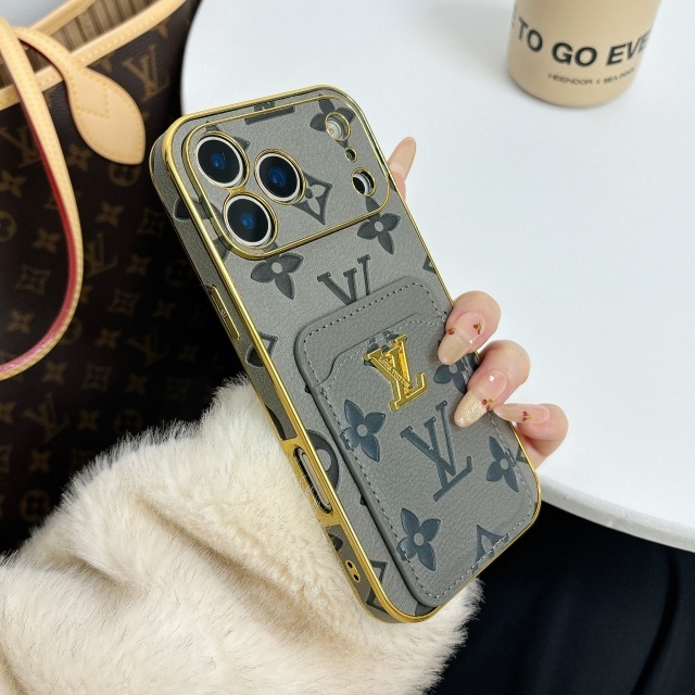 PU Leather Luxury Logo Iphone Case