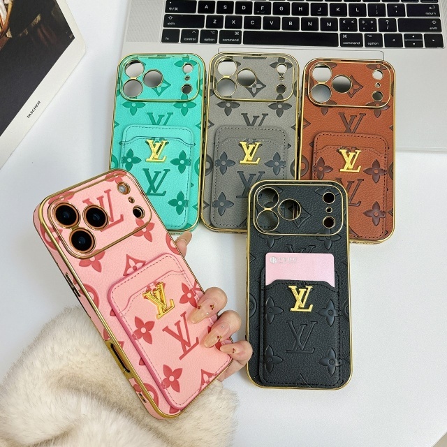 PU Leather Luxury Logo Iphone Case