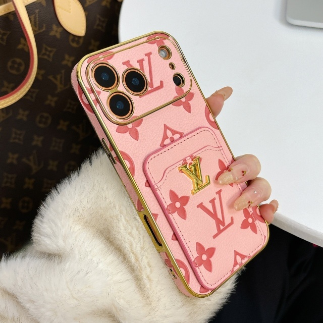 PU Leather Luxury Logo Iphone Case