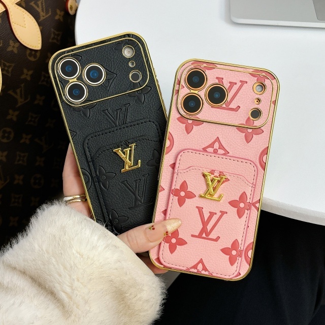 PU Leather Luxury Logo Iphone Case