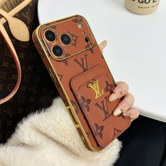 PU Leather Luxury Logo Iphone Case