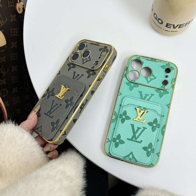 PU Leather Luxury Logo Iphone Case