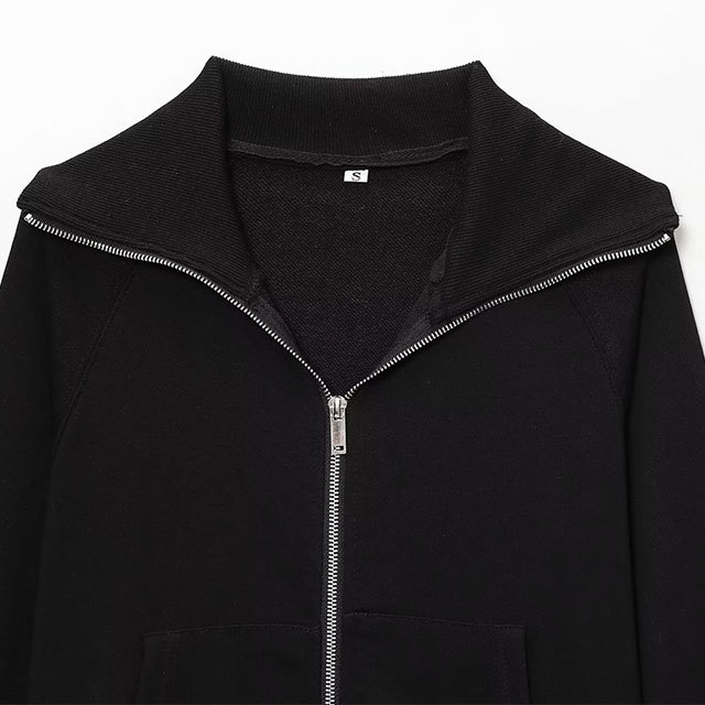 Solid Color Zipper Up Jacket Top Flare Pant Set