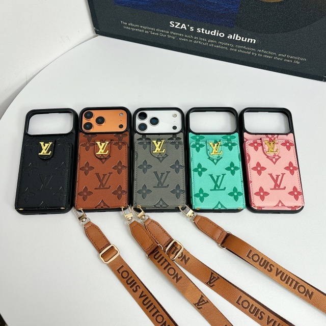 Luxury Logo Iphone Case with Lanyard