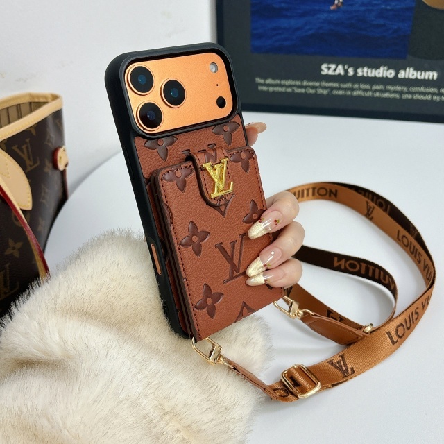 Luxury Logo Iphone Case with Lanyard