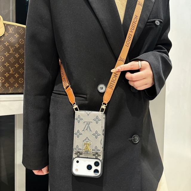 Luxury Logo Iphone Case with Lanyard