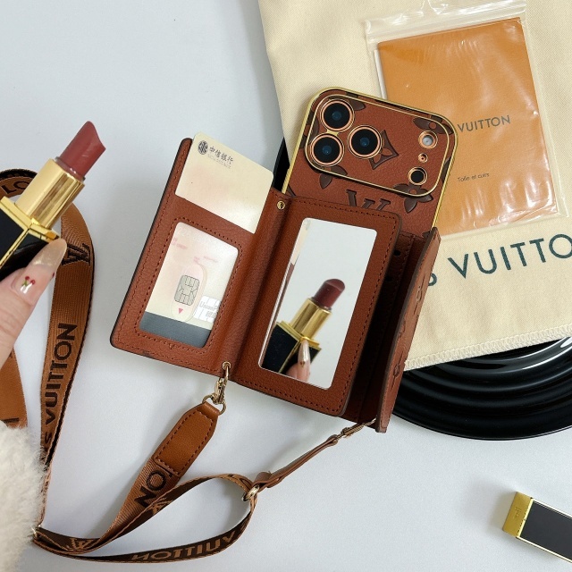 Luxury Fashion Pu Leather Iphone Case with Cardholder