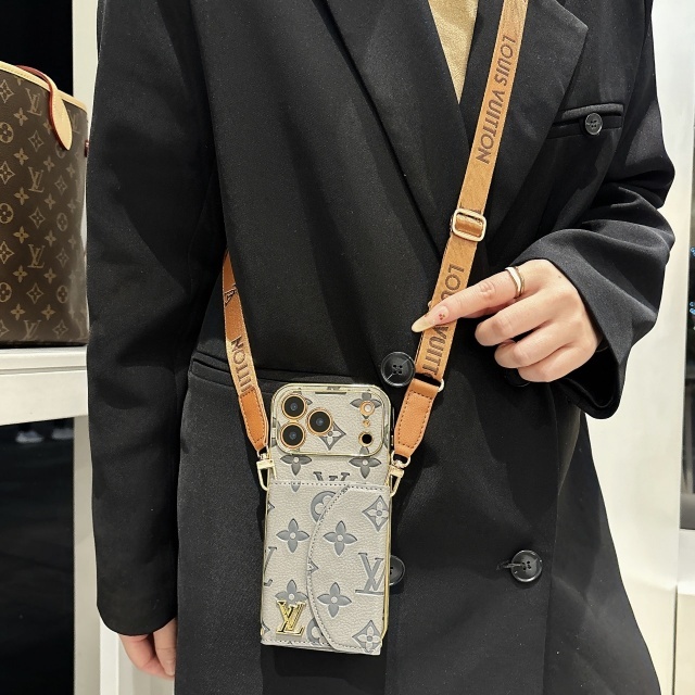 Luxury Fashion Pu Leather Iphone Case with Cardholder