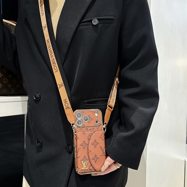 Luxury Fashion Pu Leather Iphone Case with Cardholder