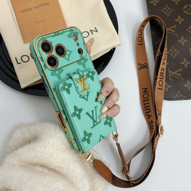 Luxury Fashion Pu Leather Iphone Case with Cardholder