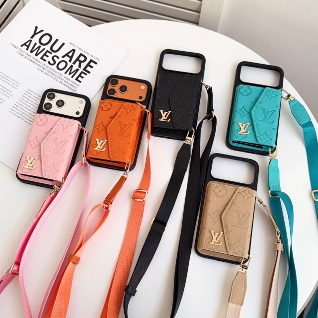 Luxury Pu Leather Iphone Case with Cardholder