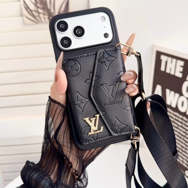 Luxury Pu Leather Iphone Case with Cardholder