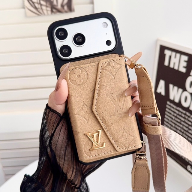 Luxury Pu Leather Iphone Case with Cardholder