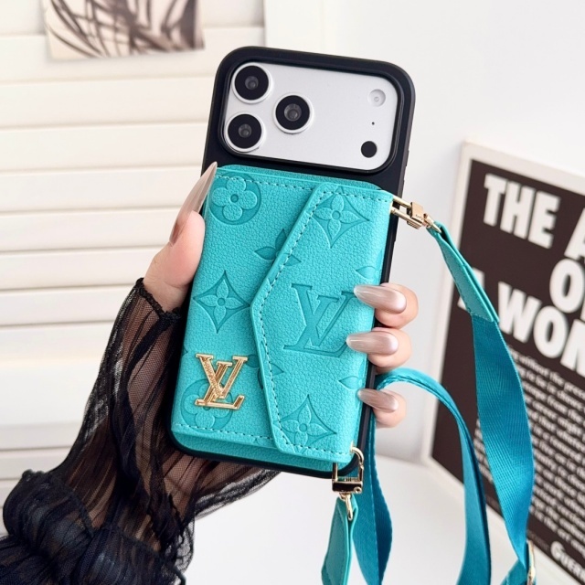 Luxury Pu Leather Iphone Case with Cardholder