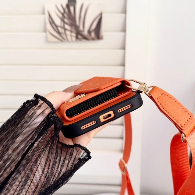 Luxury Pu Leather Iphone Case with Cardholder