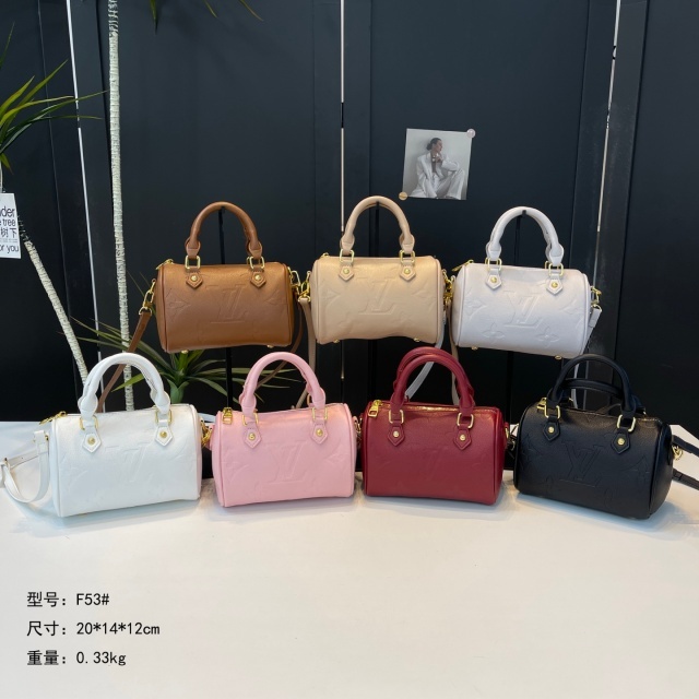Fashion Leather Embossing Crossbody Boston Bags