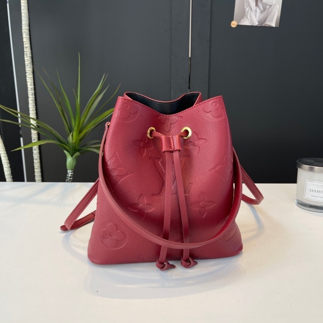 Leather Fashion Embossing Crossbody Bucket Bags