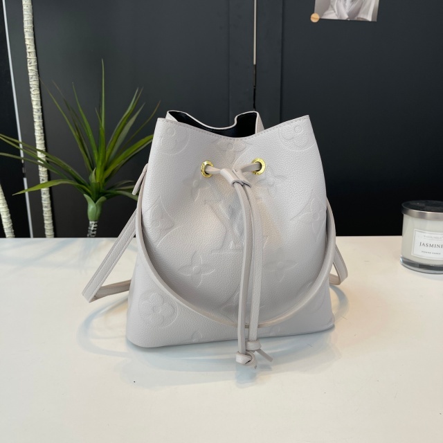 Leather Fashion Embossing Crossbody Bucket Bags