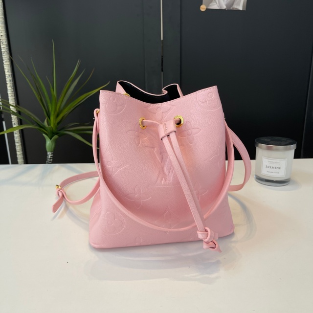 Leather Fashion Embossing Crossbody Bucket Bags