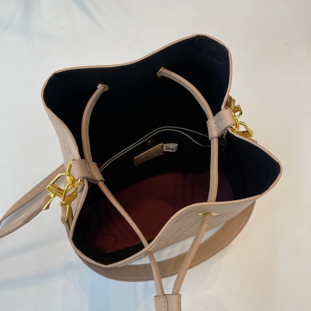 Leather Fashion Embossing Crossbody Bucket Bags