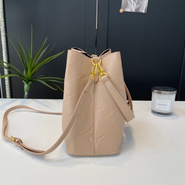 Leather Fashion Embossing Crossbody Bucket Bags