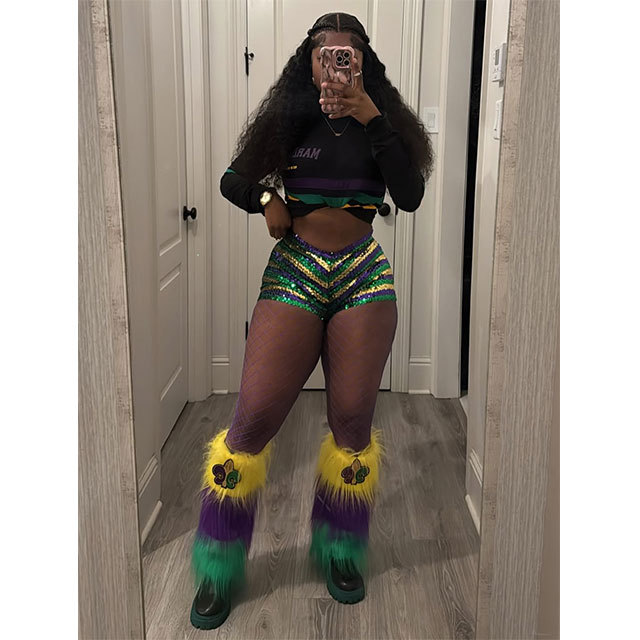 Mardi Gras Sequin Shorts