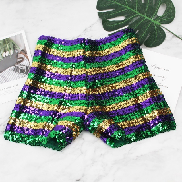 Mardi Gras Sequin Shorts