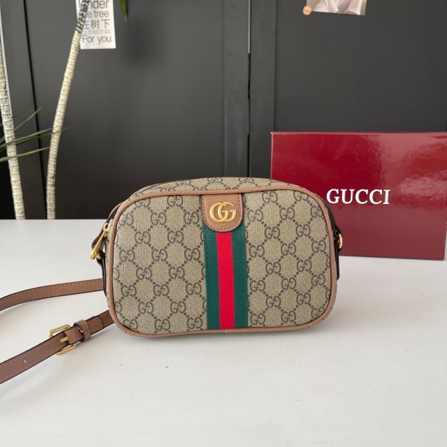 Metal Logo Printed Women Messenger Bags