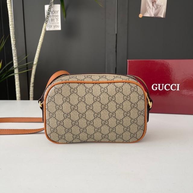 Metal Logo Printed Women Messenger Bags