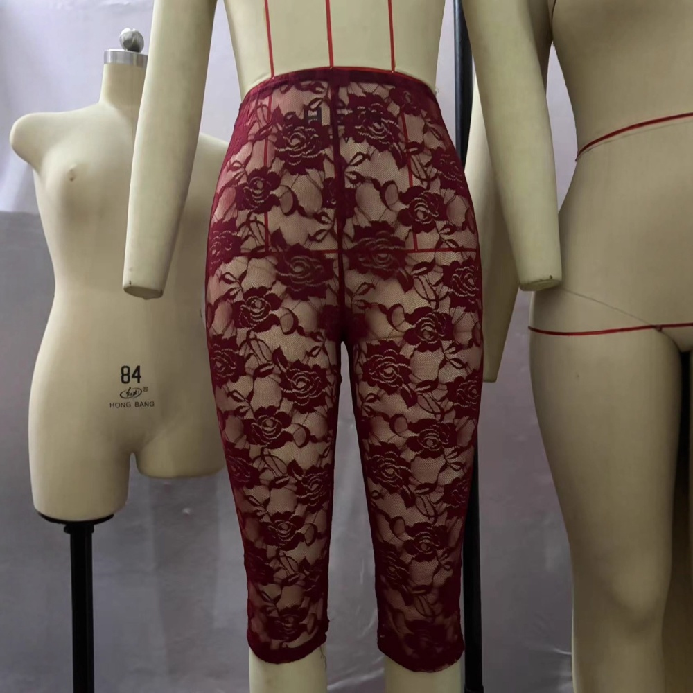Sheer Mesh Cropped Leggings